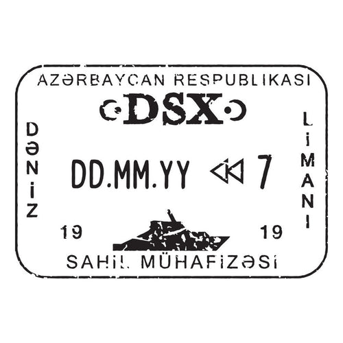 Passport Stamp Decal - Azerbaijan Conquest Maps LLC