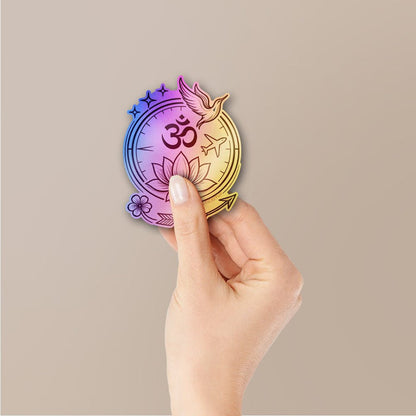 Peace 1.0 Holographic Stickers - Holographic stickers | STICK IT UP