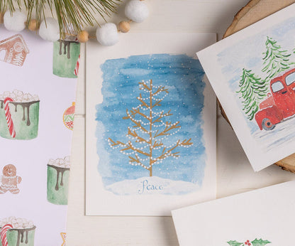 Peace Tree Holiday Card