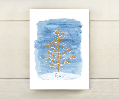 Peace Tree Holiday Card
