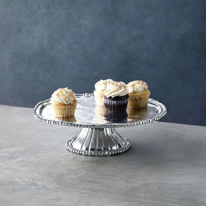 Pedestal Organic Pearl Nova Plate (Round)