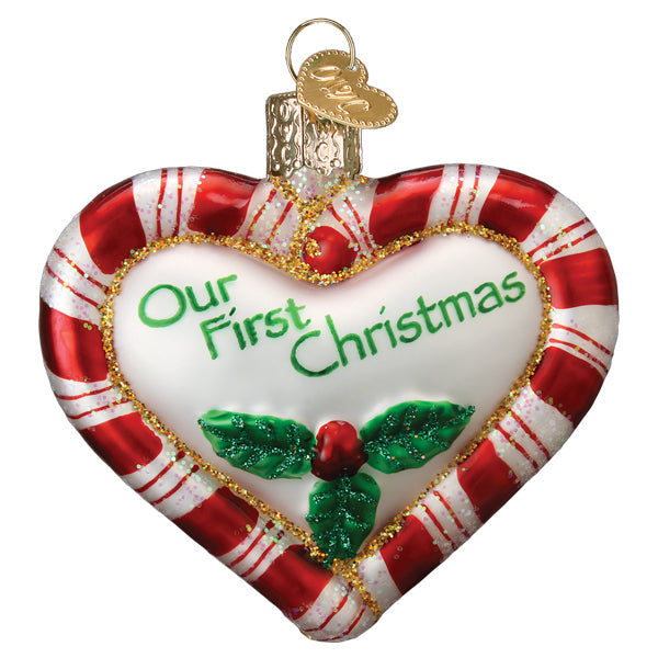 Peppermint Heart Ornament