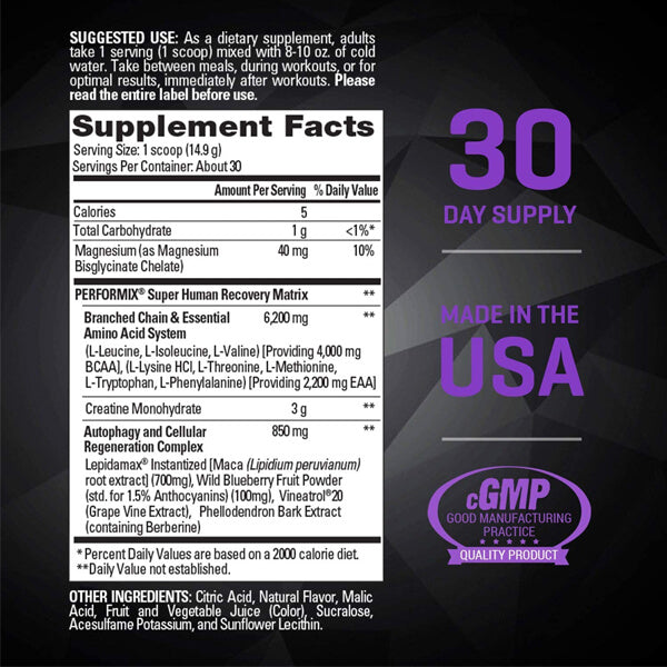 Performix SuperHuman Recovery 30 Servings