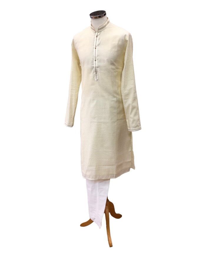 Pink - Long Waistcoat Mens Kurta Set - UK Stock - 24h Dispatch - SANMAN JY 0223