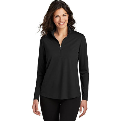 no-logo Port Authority Ladies Dry Zone UV Micro-Mesh 1/4-Zip-Port Authority-Thread Logic
