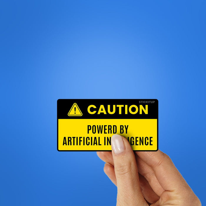 Powered By Artificial Sticker - Stickers | STICK IT UP