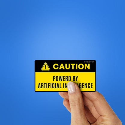 Powered By Artificial Sticker - Stickers | STICK IT UP