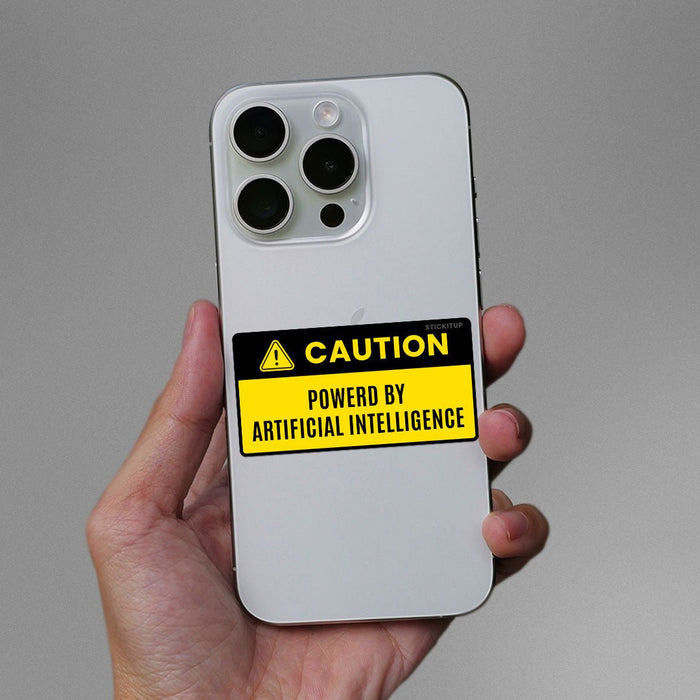 Powered By Artificial Sticker - Stickers | STICK IT UP