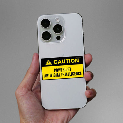Powered By Artificial Sticker - Stickers | STICK IT UP
