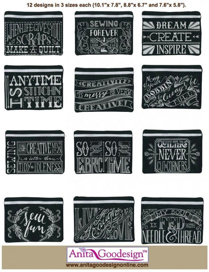 Pre-recorded Class: Anita Goodesign Embroidered Blackboard Bags
