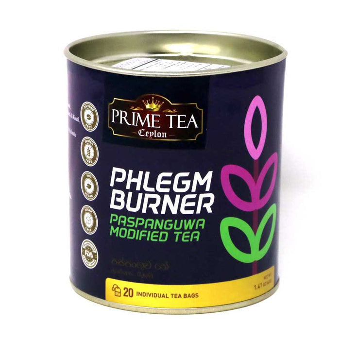 Prime Tea Ceylon Phlegm Burner 20 Bags | Paspanguwa Modified Tea