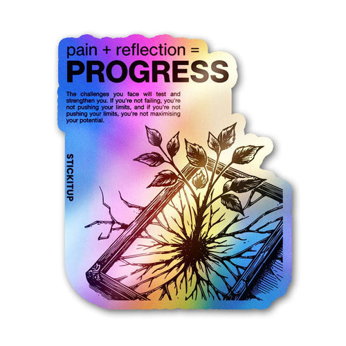 Progress Formula Holographic Stickers - Holographic stickers | STICK IT UP