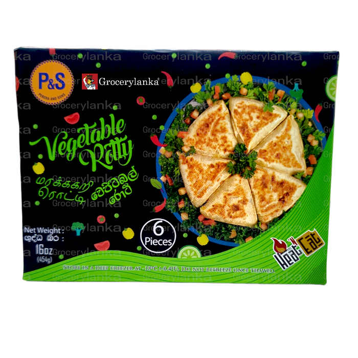 P&S Vegetable Rotty – 6pcs Frozen Sri Lankan Flatbread