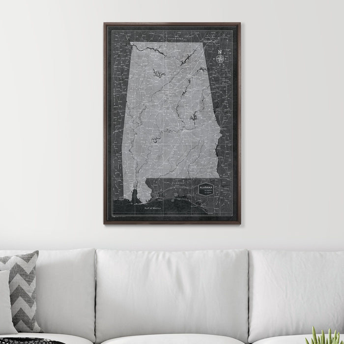 24" x 36" / Standard / Dark Walnut