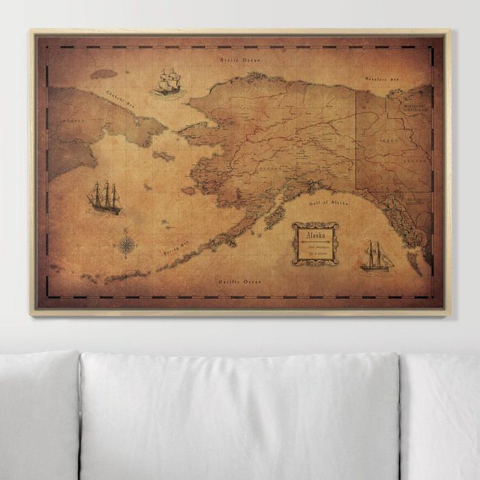 36" x 24" / Standard / Natural Oak