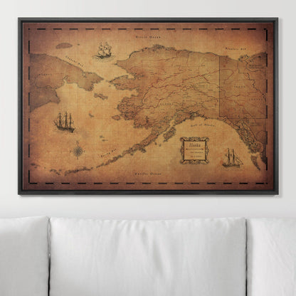 36" x 24" / Standard / Wood Grain Black
