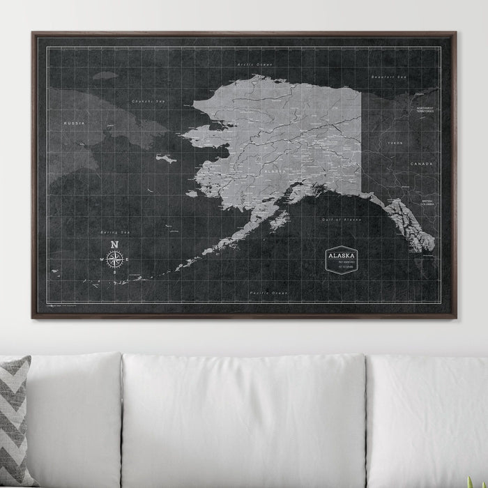 48" x 32" / Standard / Dark Walnut
