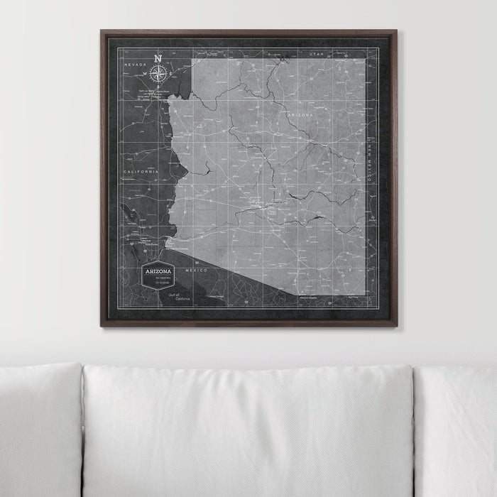 24" x 24" / Standard / Dark Walnut