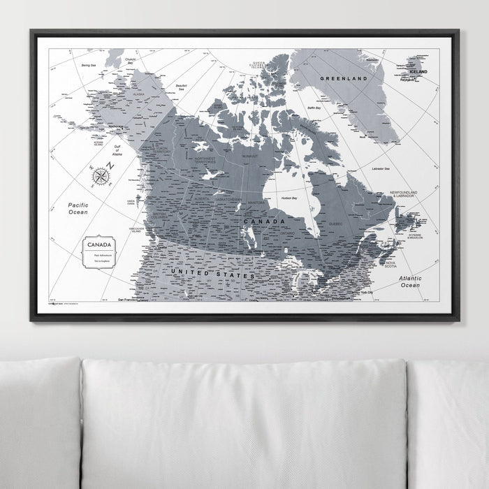 36" x 24" / Standard / Wood Grain Black