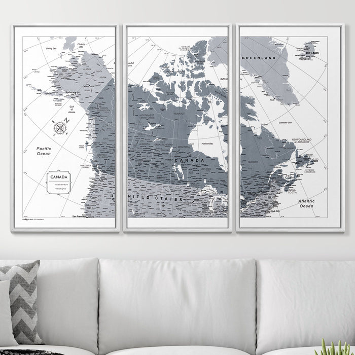 54" x 36" 3-Panel / Standard / Smooth White