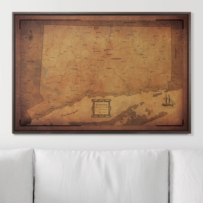 36" x 24" / Standard / Dark Walnut