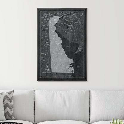 24" x 36" / Standard / Wood Grain Black