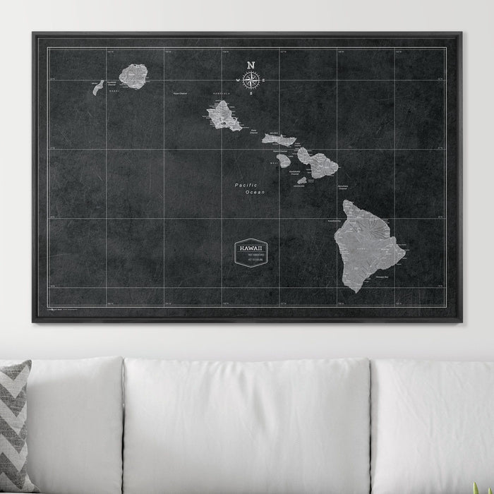 48" x 32" / Standard / Wood Grain Black