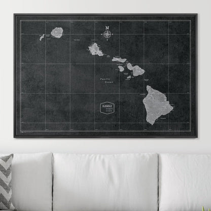 48" x 32" / Standard / Wood Grain Black