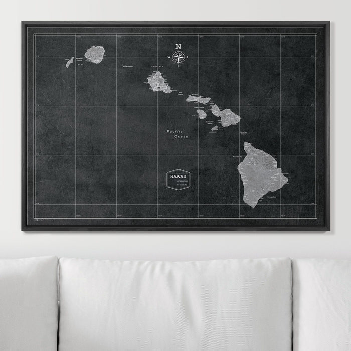 36" x 24" / Standard / Wood Grain Black