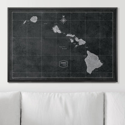 36" x 24" / Standard / Wood Grain Black