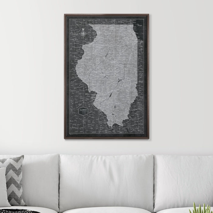 24" x 36" / Standard / Dark Walnut