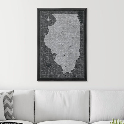 24" x 36" / Standard / Wood Grain Black
