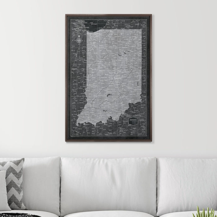 24" x 36" / Standard / Dark Walnut