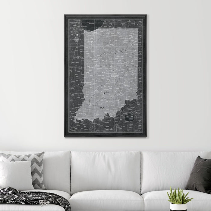 32" x 48" / Standard / Wood Grain Black