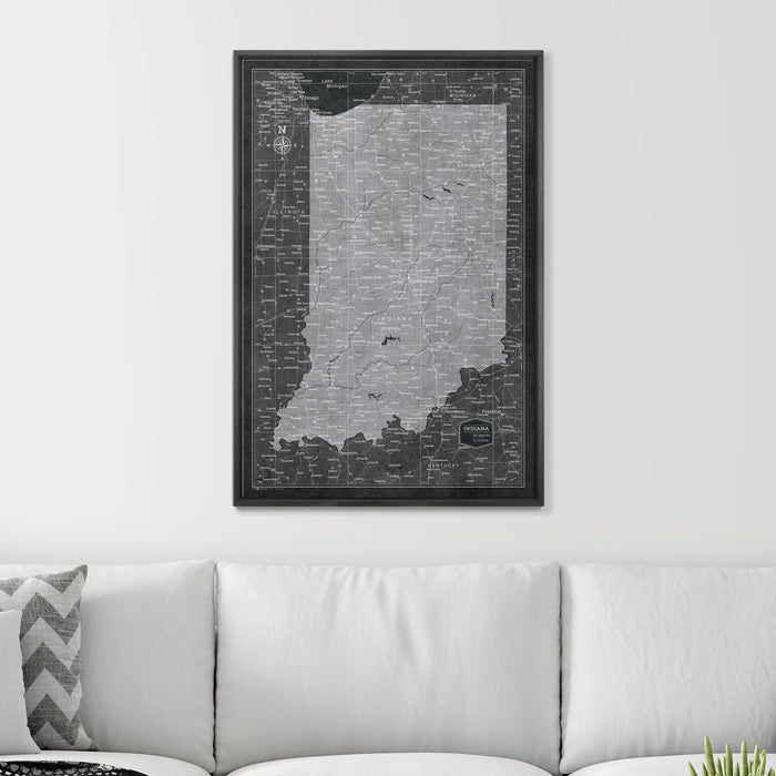 24" x 36" / Standard / Wood Grain Black