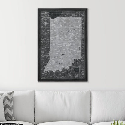 24" x 36" / Standard / Wood Grain Black