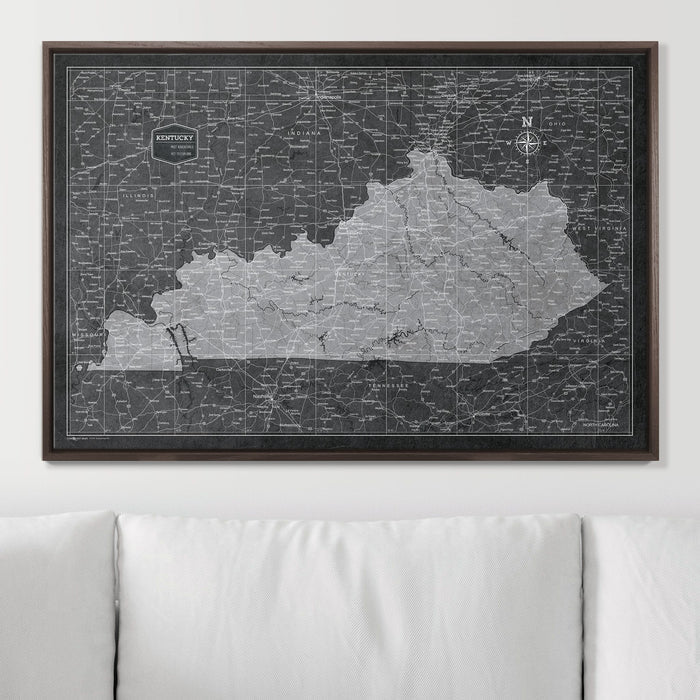 36" x 24" / Standard / Dark Walnut