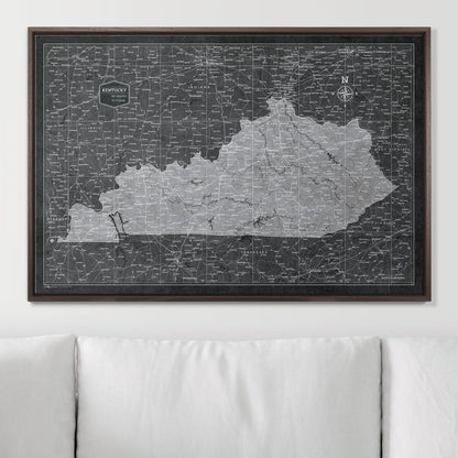 36" x 24" / Standard / Dark Walnut