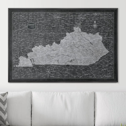 48" x 32" / Standard / Wood Grain Black
