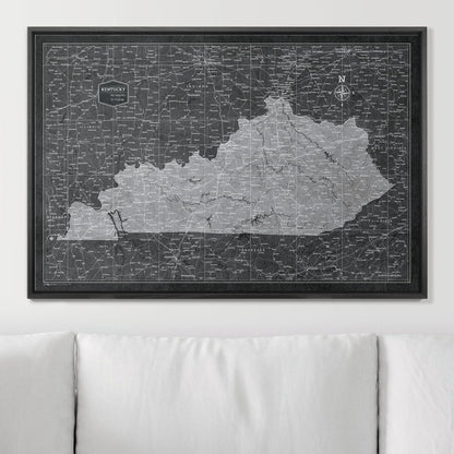 36" x 24" / Standard / Wood Grain Black