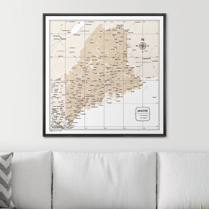 32" x 32" / Standard / Wood Grain Black