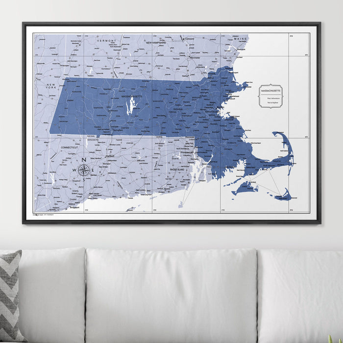 48" x 32" / Standard / Wood Grain Black