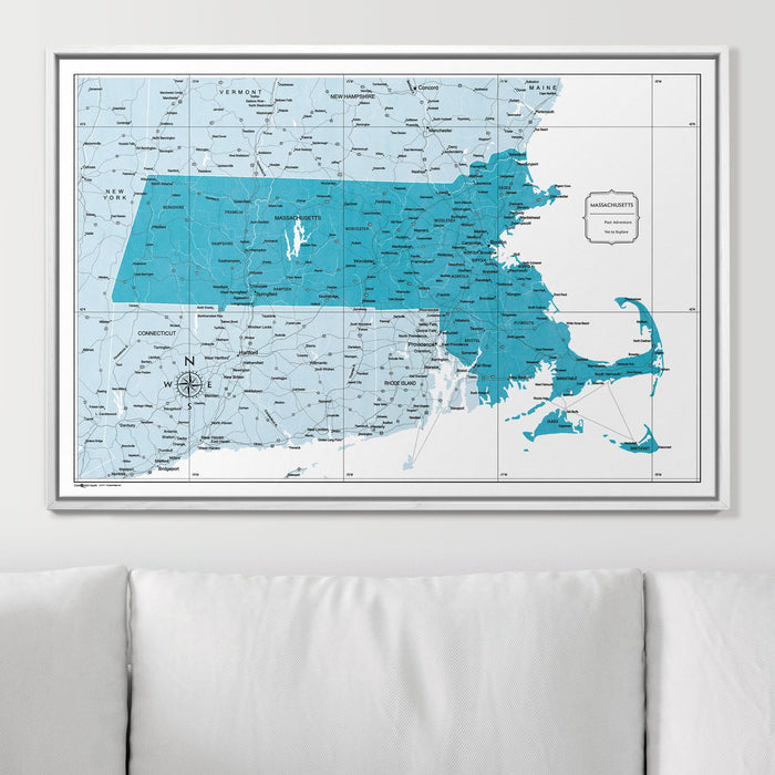 36" x 24" / Standard / Smooth White