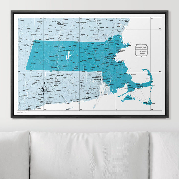 36" x 24" / Standard / Wood Grain Black