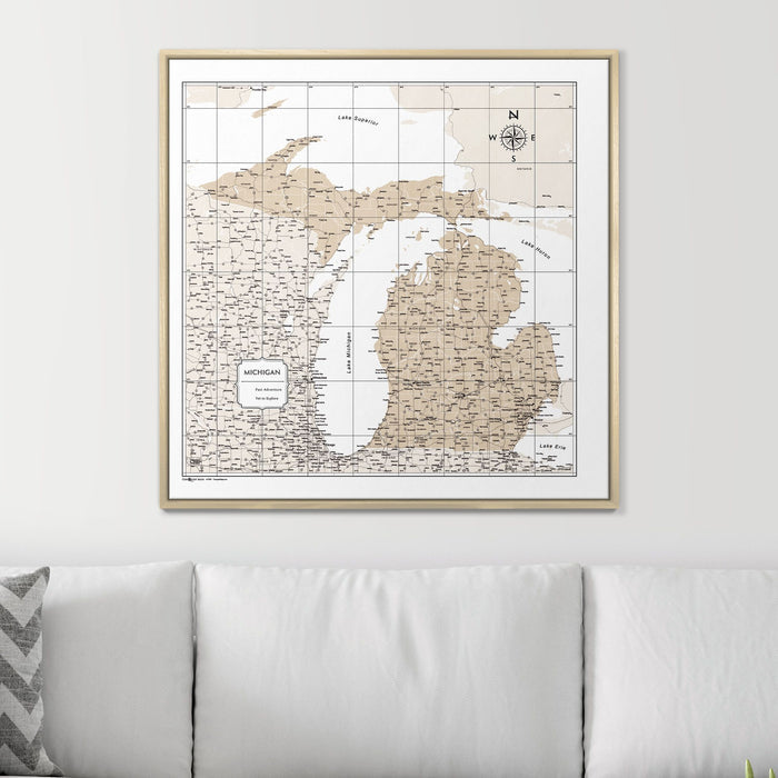 32" x 32" / Standard / Natural Oak