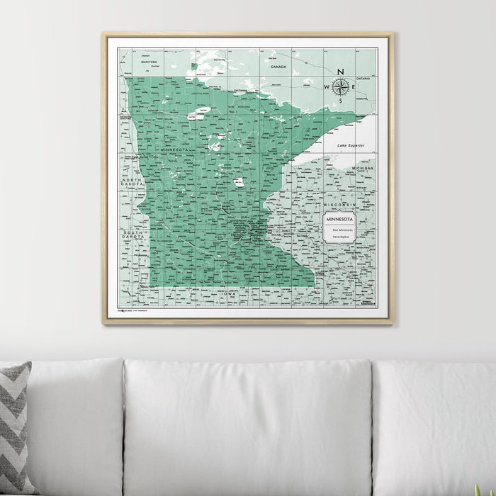 32" x 32" / Standard / Natural Oak
