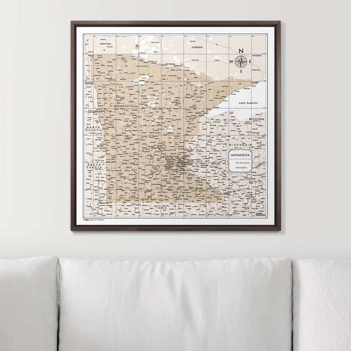 24" x 24" / Standard / Dark Walnut