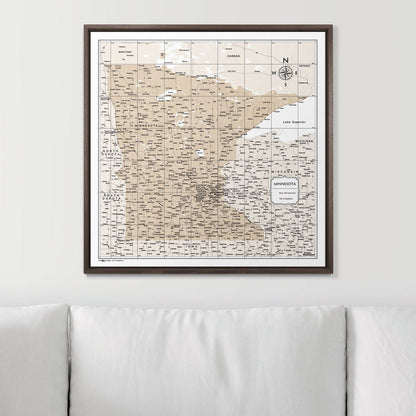 24" x 24" / Standard / Dark Walnut