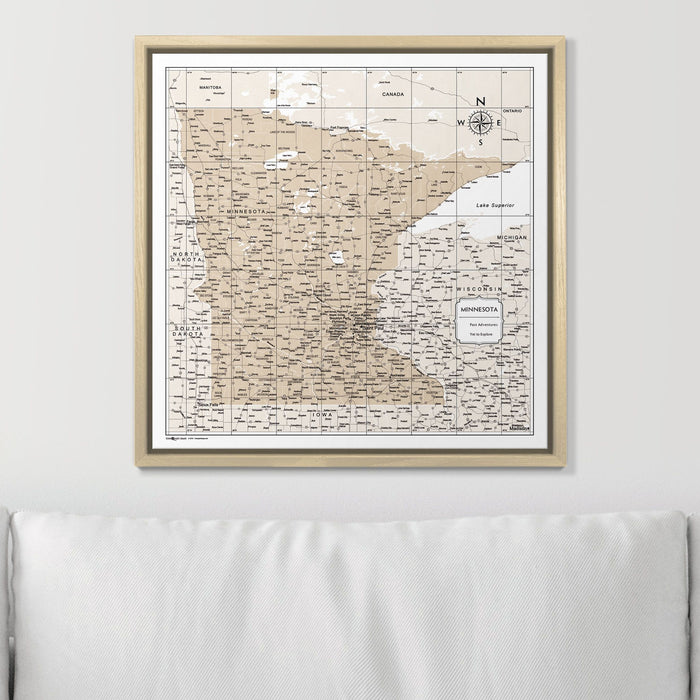 16" x 16" / Standard / Natural Oak