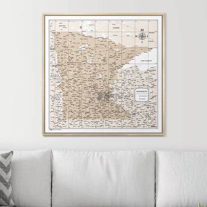 32" x 32" / Standard / Natural Oak